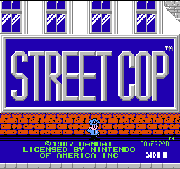 Street Cop Title Screen